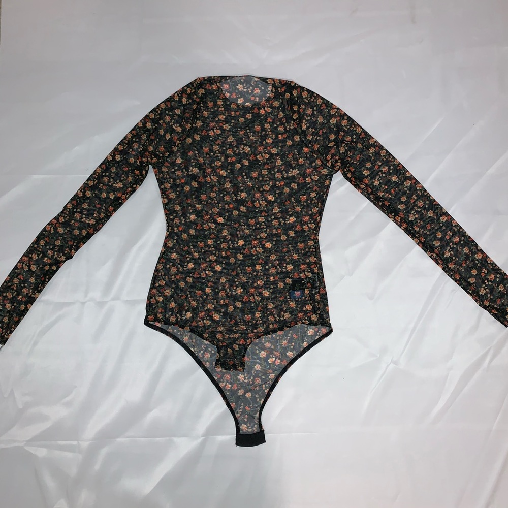 Dsquared floral mesh bodysuit